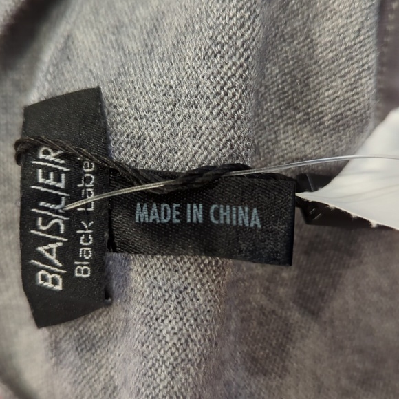 NWT Basler Grey wool & silk button up cardigan with left chest details - Picture 9 of 11